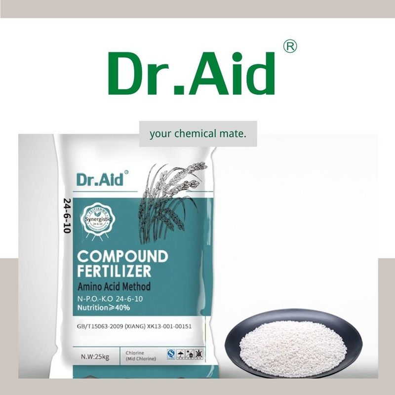 White Granular Amino Acid Method Chemical NPK Fertilizer 24 6 10 For Plants